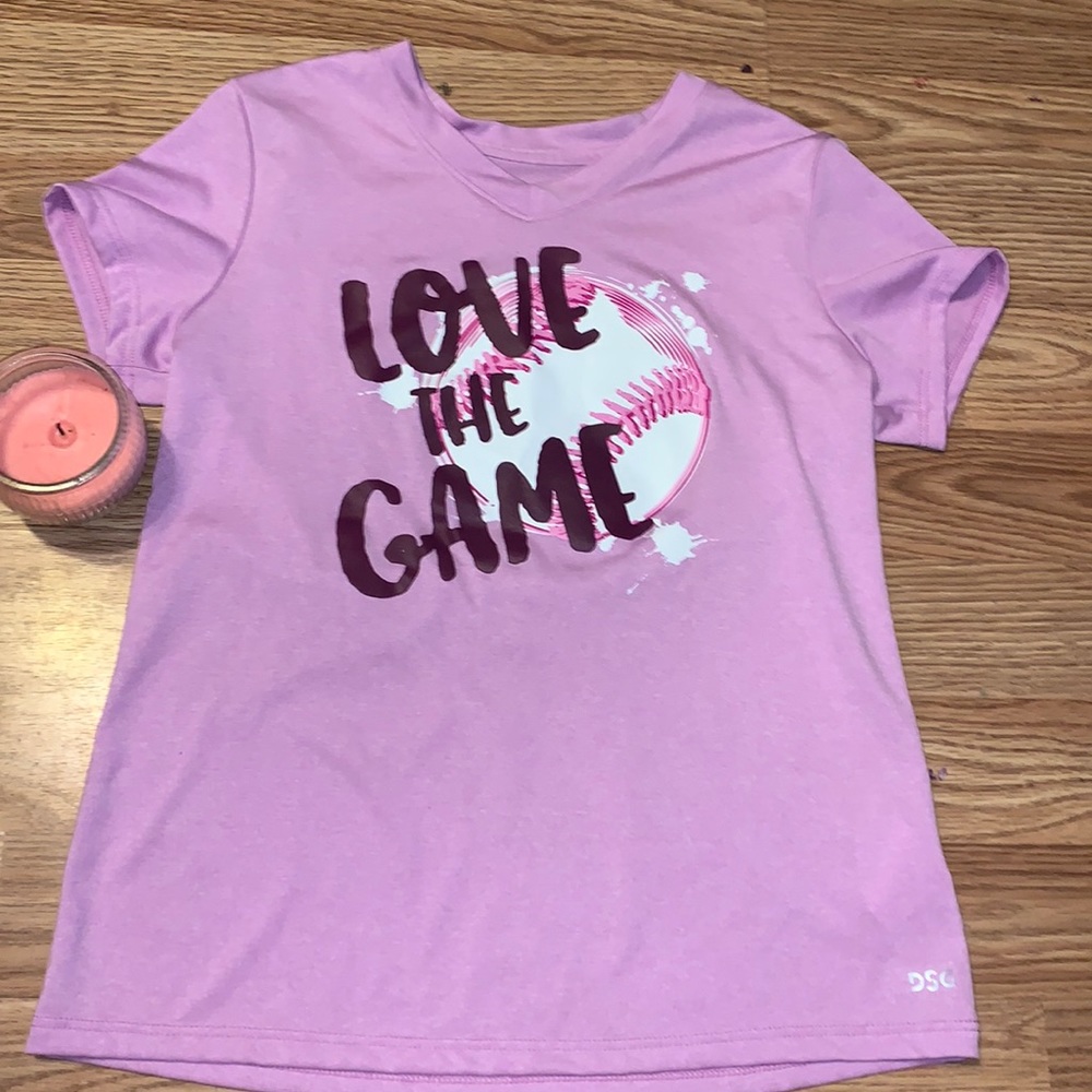 “love the game” with a baseball.